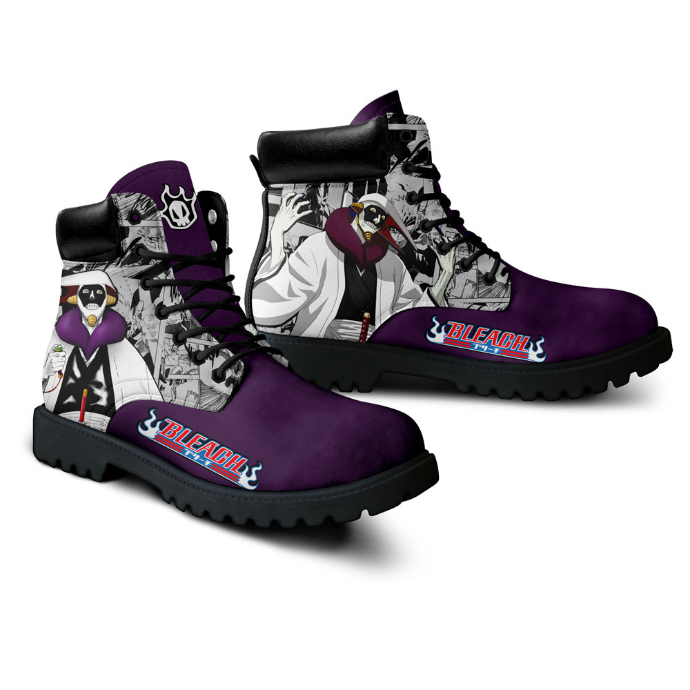 Bleach Mayuri Kurotsuchi Boots Manga Anime Custom Shoes