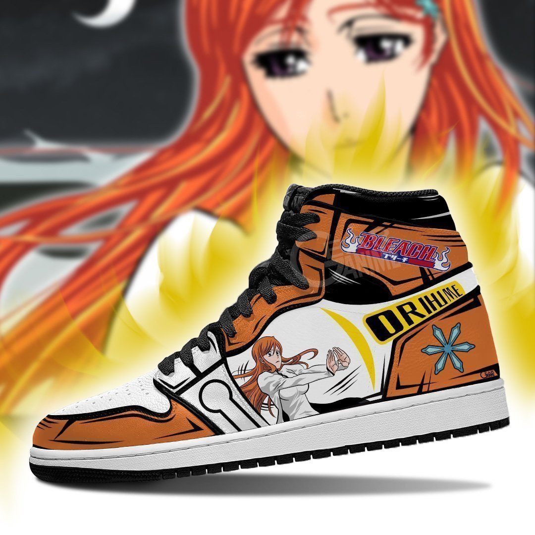 Bleach Orihime Inoue Anime JD1s Sneakers Fan Gift Idea, Air Jordan Hightop