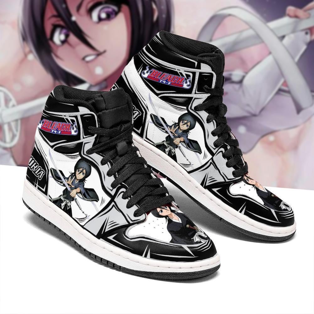 Bleach Rukia Bleach Anime JD1s Sneakers Fan Gift Idea, Air Jordan Hightop