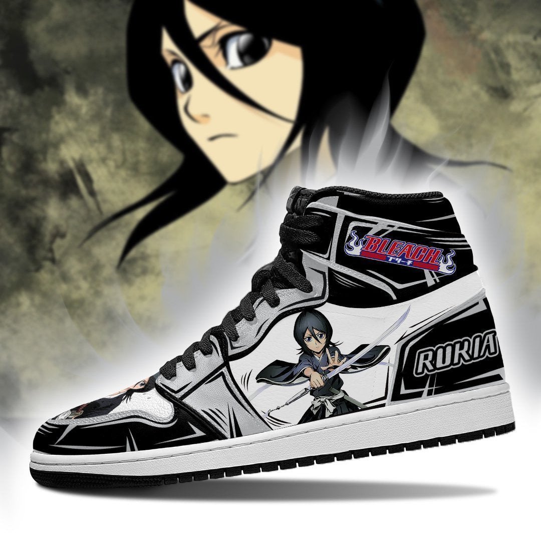 Bleach Rukia Bleach Anime JD1s Sneakers Fan Gift Idea, Air Jordan Hightop