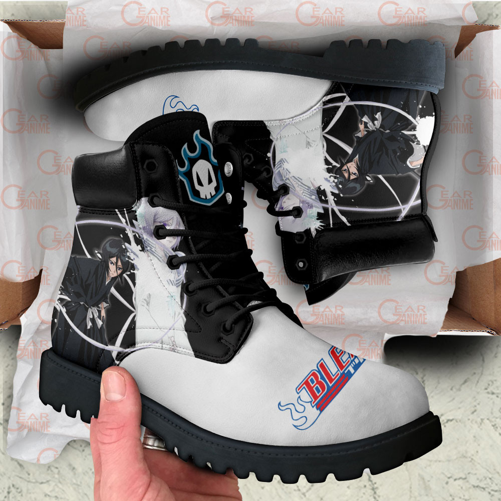 Bleach Rukia Kuchiki Boots Custom Anime Shoes