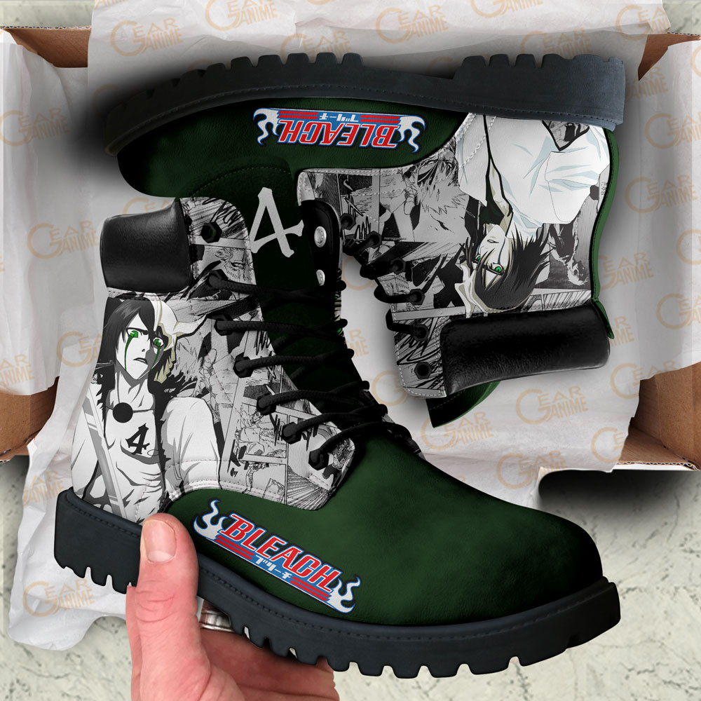 Bleach Ulquiorra Cifer Boots Manga Anime Custom Shoes