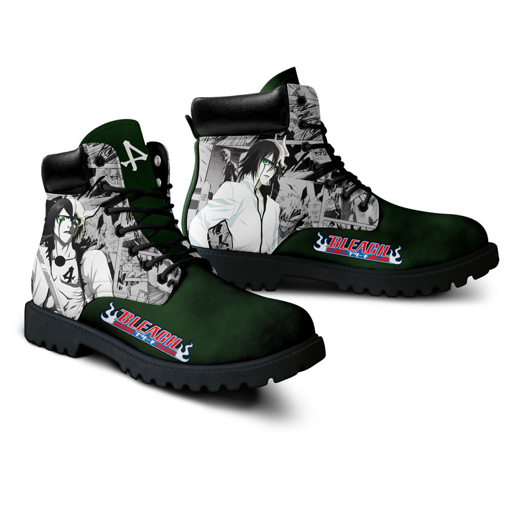 Bleach Ulquiorra Cifer Boots Manga Anime Custom Shoes