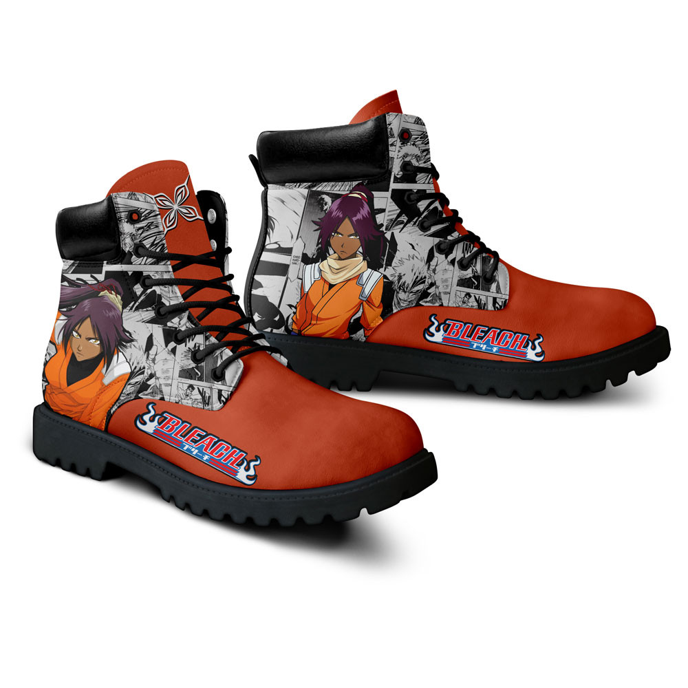Bleach Yoruichi Shihouin Boots Manga Anime Custom Shoes