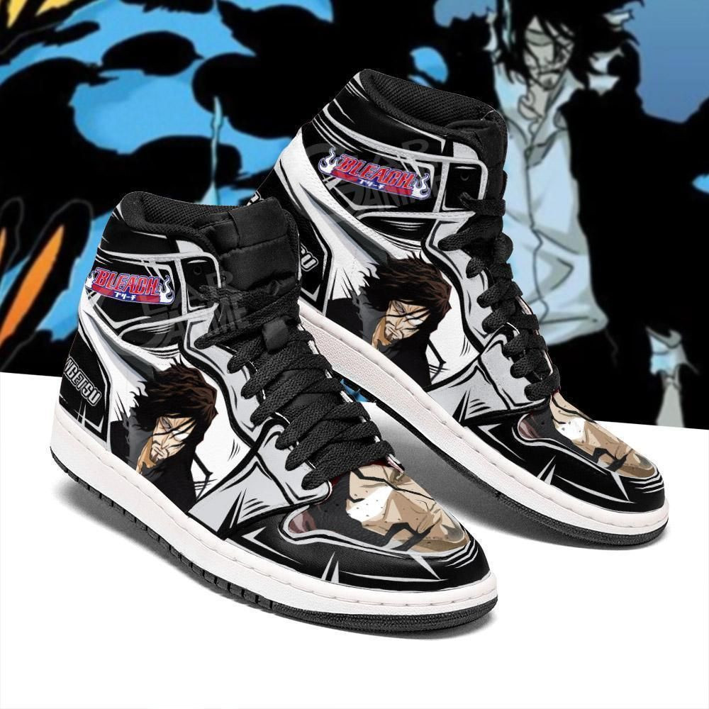 Bleach Zangetsu Bleach Anime 1 High Top Air Jordan Sneaker, Air Jordan Hightop