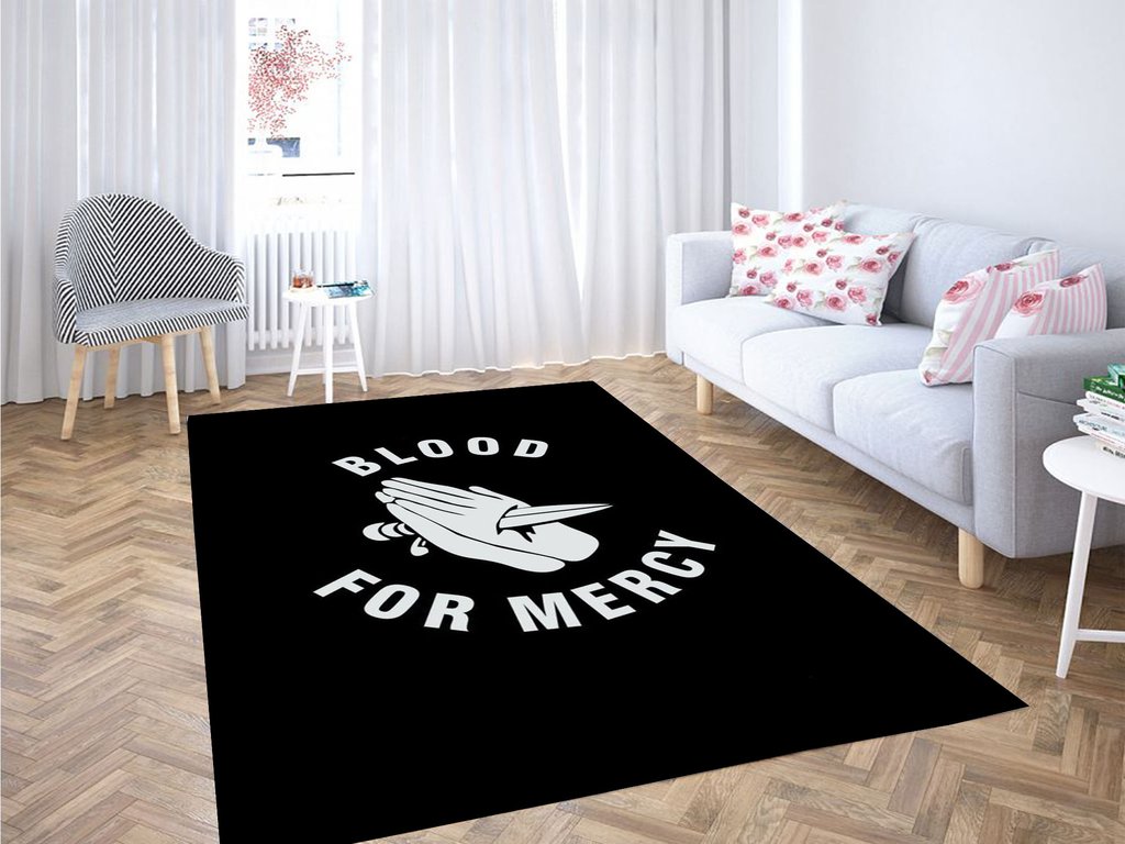 Blood For Mercy Living Room Modern Carpet Rectangle Rug