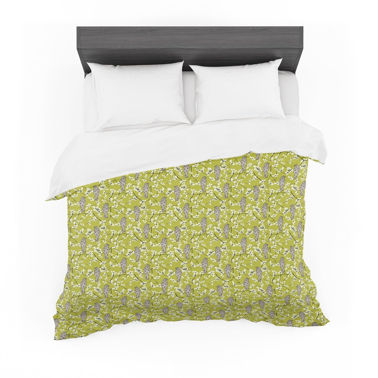 Blossom Bird Cotton3D Customized Duvet Cover Bedding Set