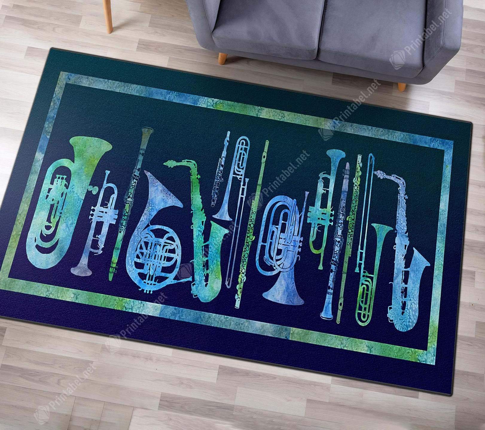 Blue Band Limited Edition Rectangle Rug