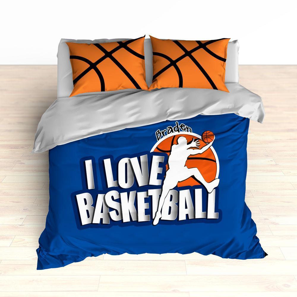 Blue Basketball , Personalized Duvet Cover Bedding Set