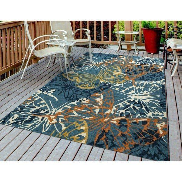 Blue Butterfly Limited Edition Rectangle Rug