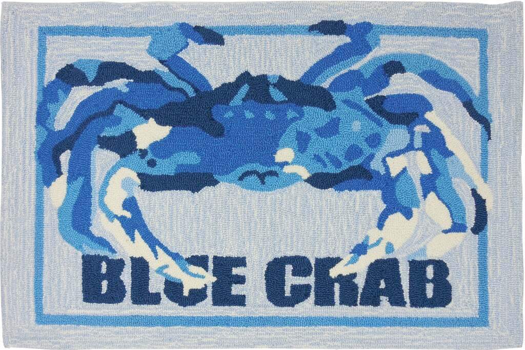 Blue Crab Limited Edition Rectangle Rug