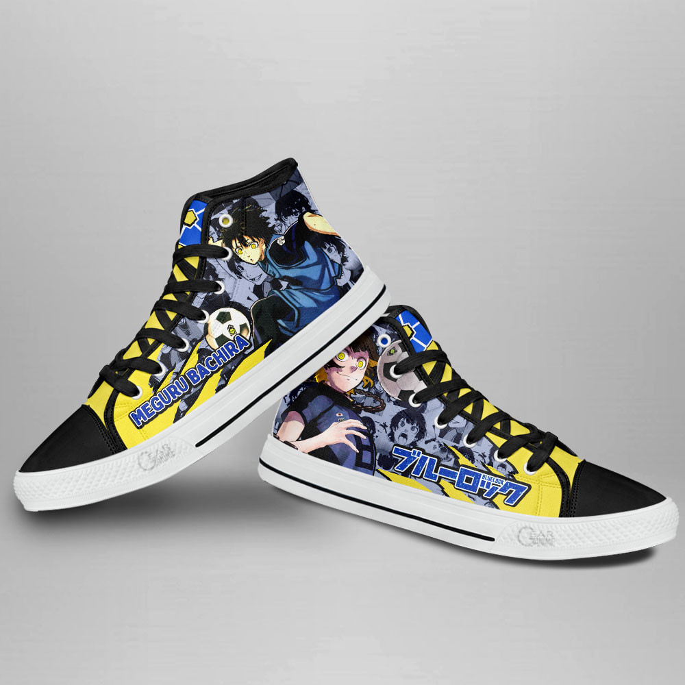 Blue Lock Meguru Bachira Anime Custom High Top Shoes