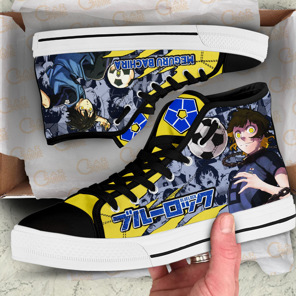 Blue Lock Meguru Bachira Anime Custom High Top Shoes