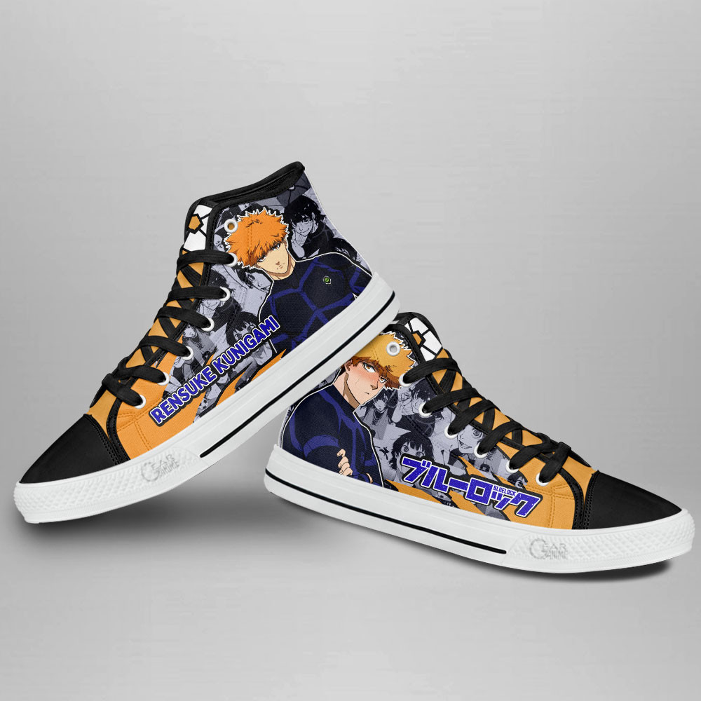 Blue Lock Rensuke Kunigami Anime Custom High Top Shoes