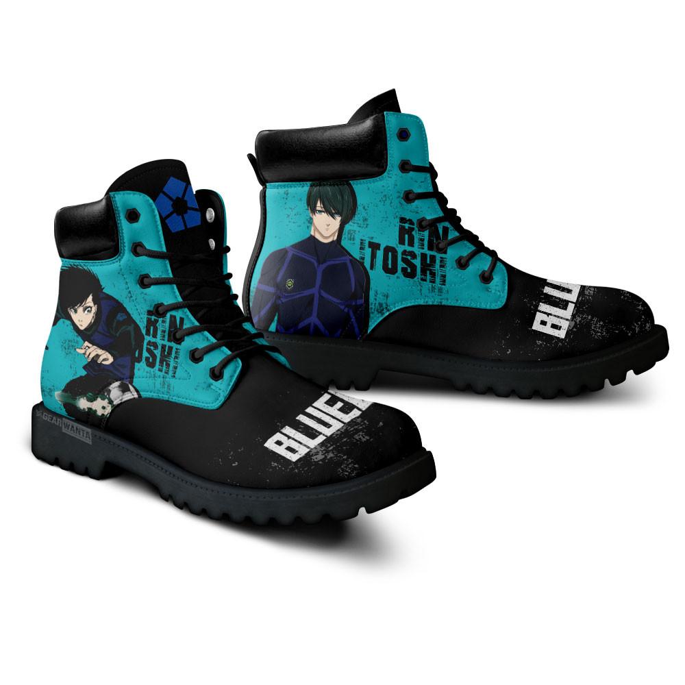 Blue Lock Rin Itoshi Boots Anime Custom Shoes