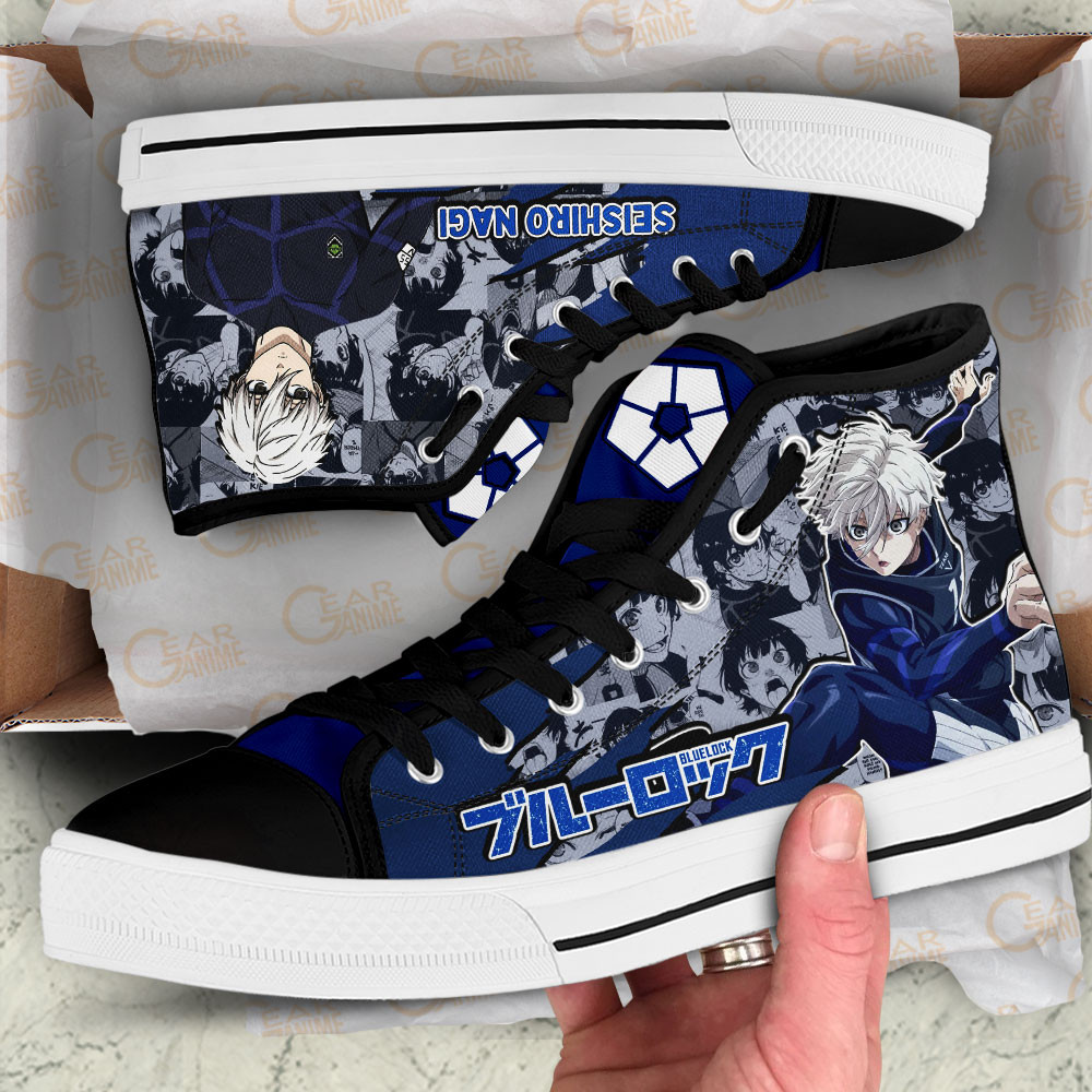 Blue Lock Seishiro Nagi Anime Custom High Top Shoes