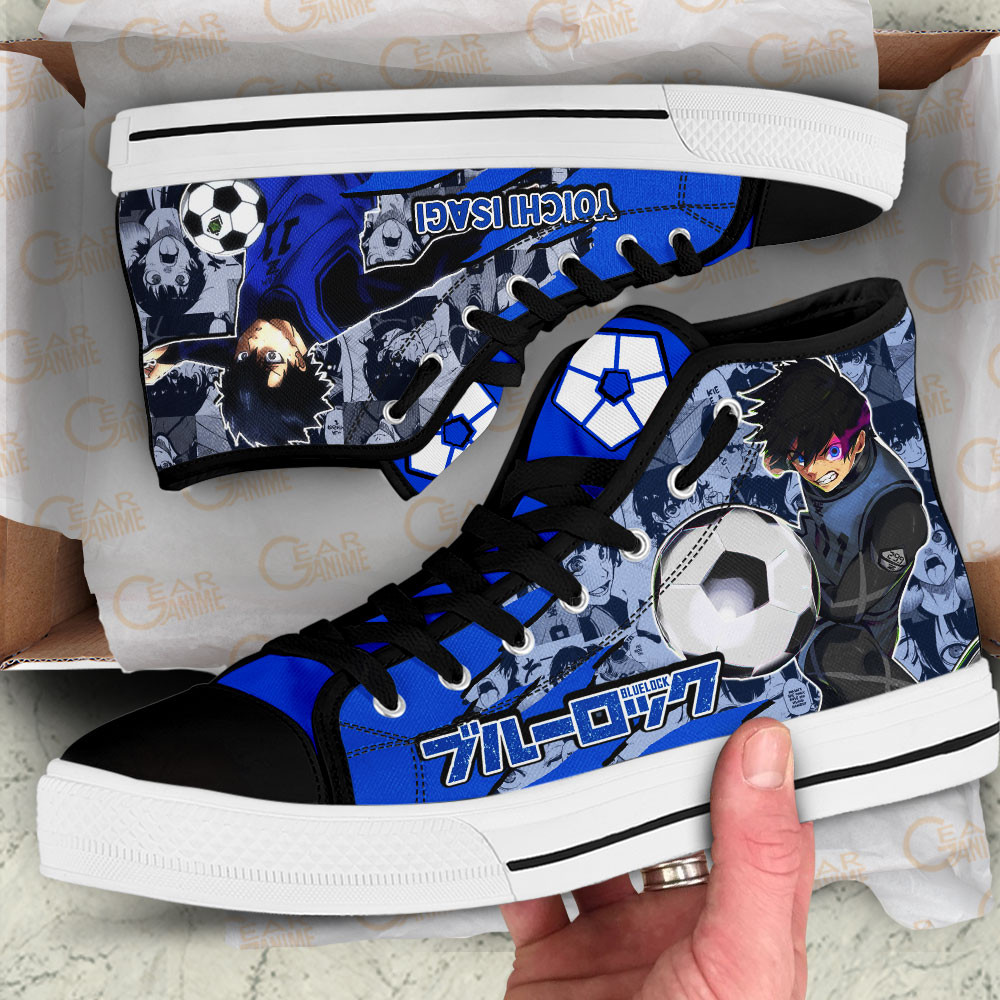 Blue Lock Yoichi Isagi Anime Custom High Top Shoes