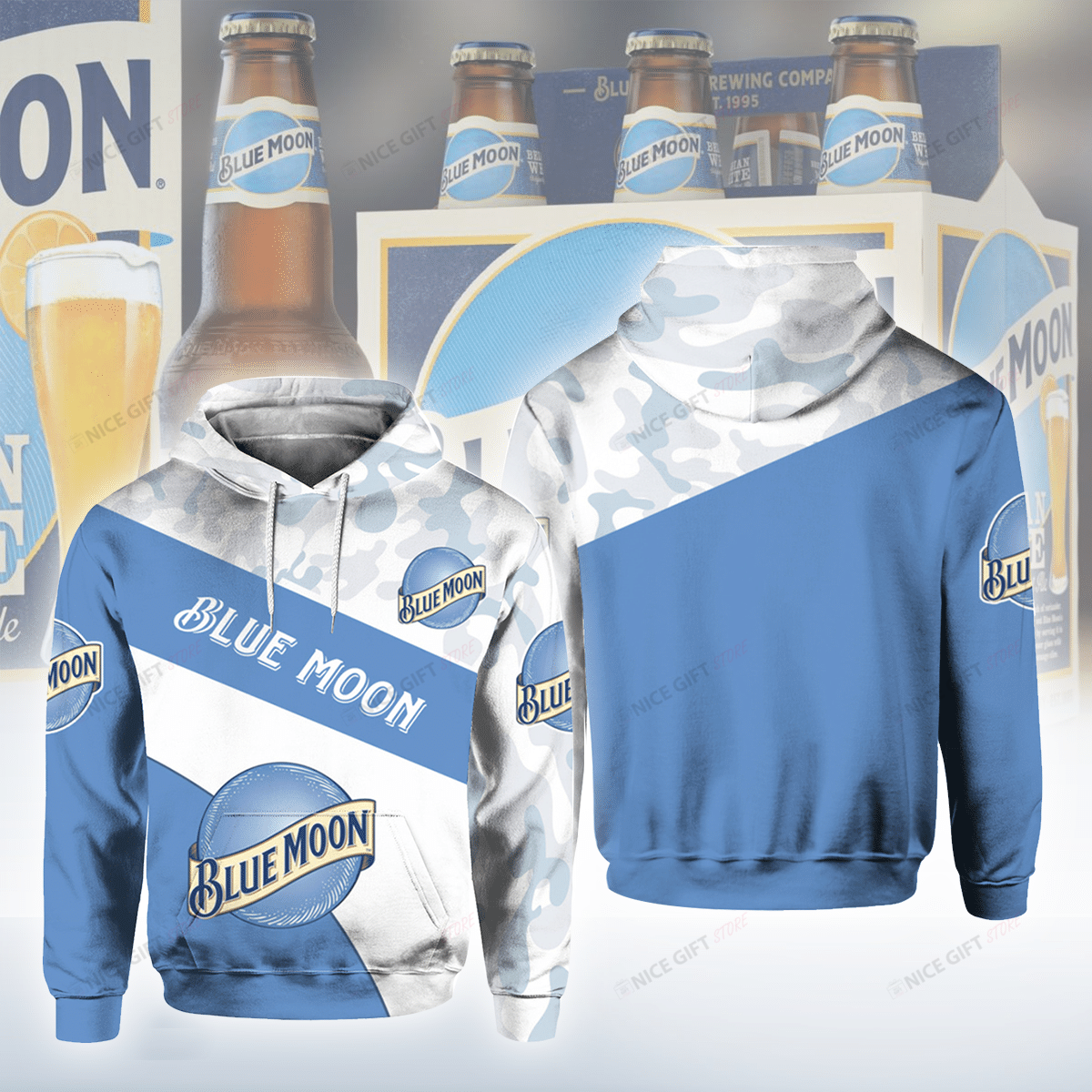 Blue Moon 3D Hoodie Gift For Fans