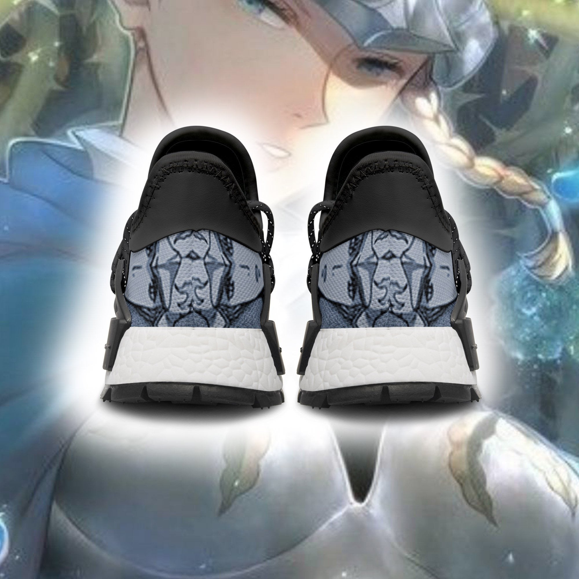 Blue Rose Shoes Magic Knight Black Clover Anime Sneakers, NMD Shoes