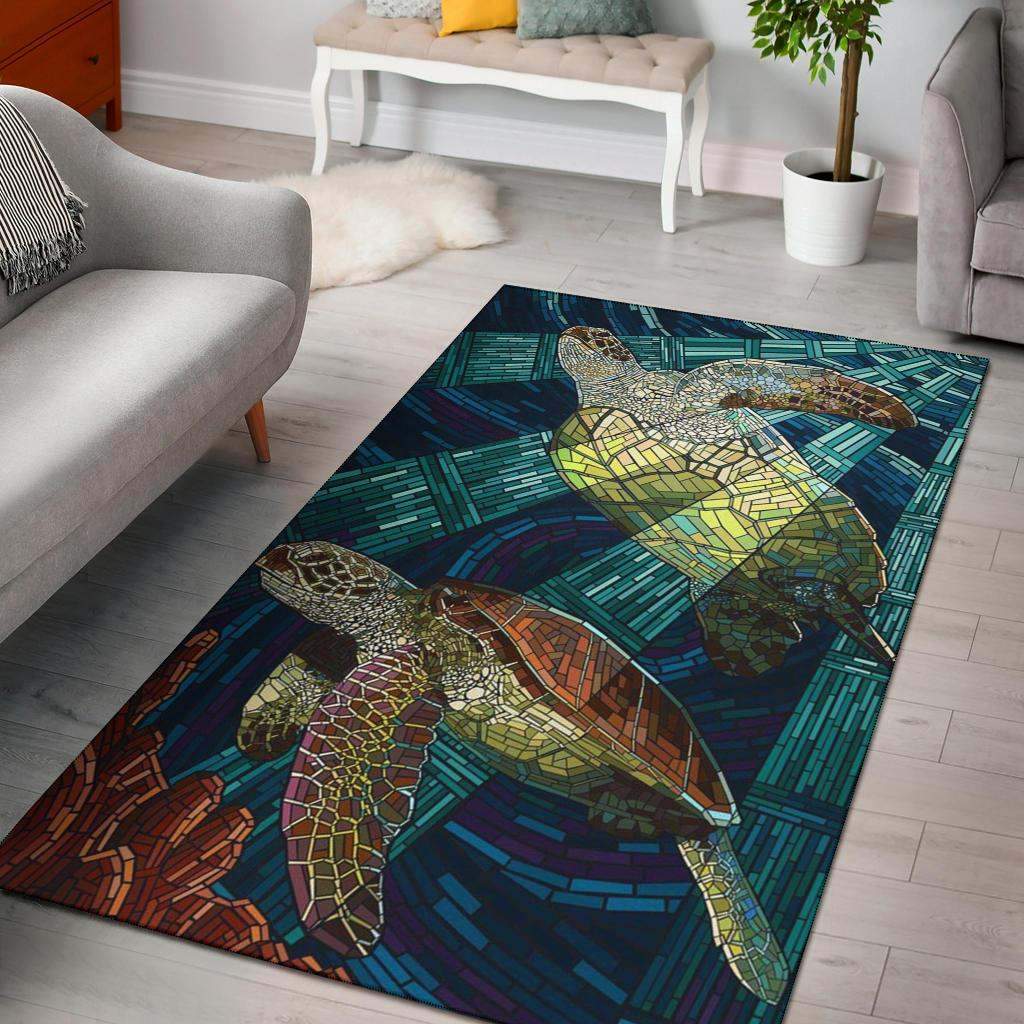 Blue Sea Treasure Limited Edition Rectangle Rug
