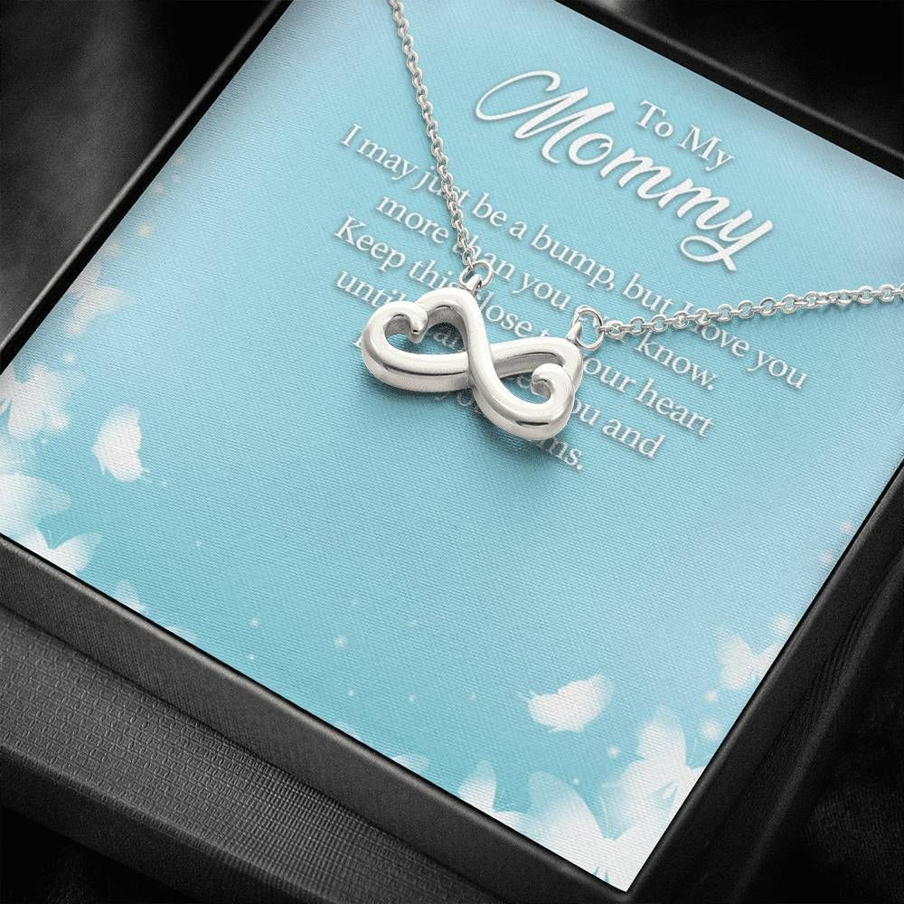 Blue Sky Gift For Mom Infinity Heart Necklace Love You More Than You Know
