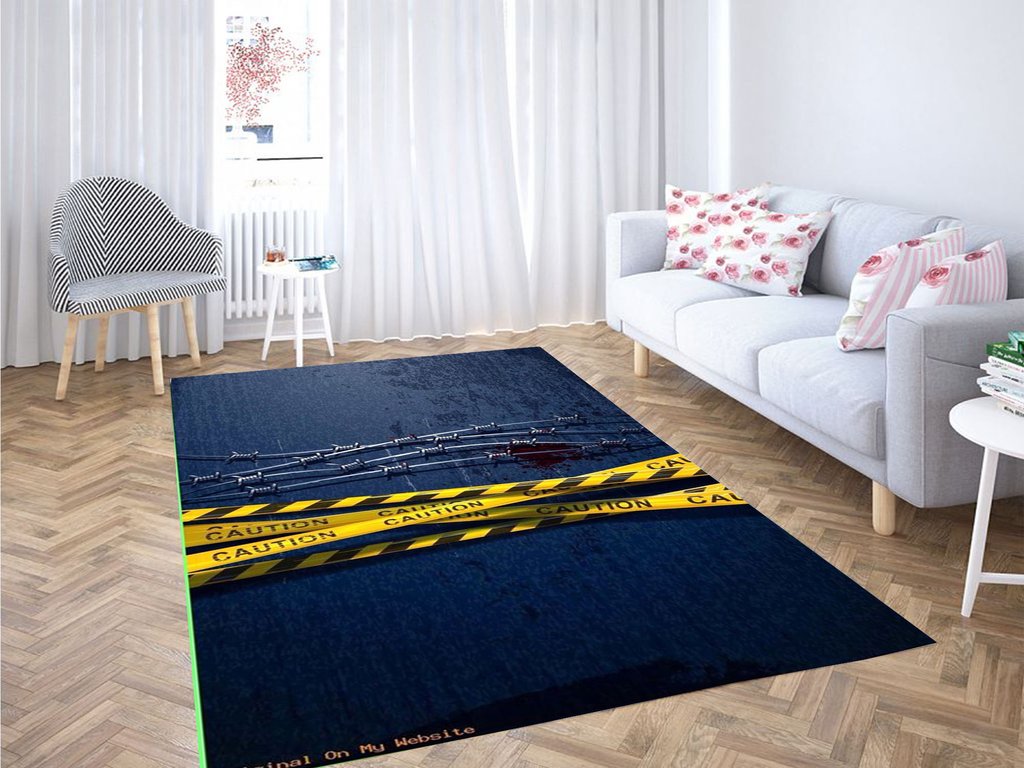 Blue Wallpaper Living Room Modern Carpet Rectangle Rug