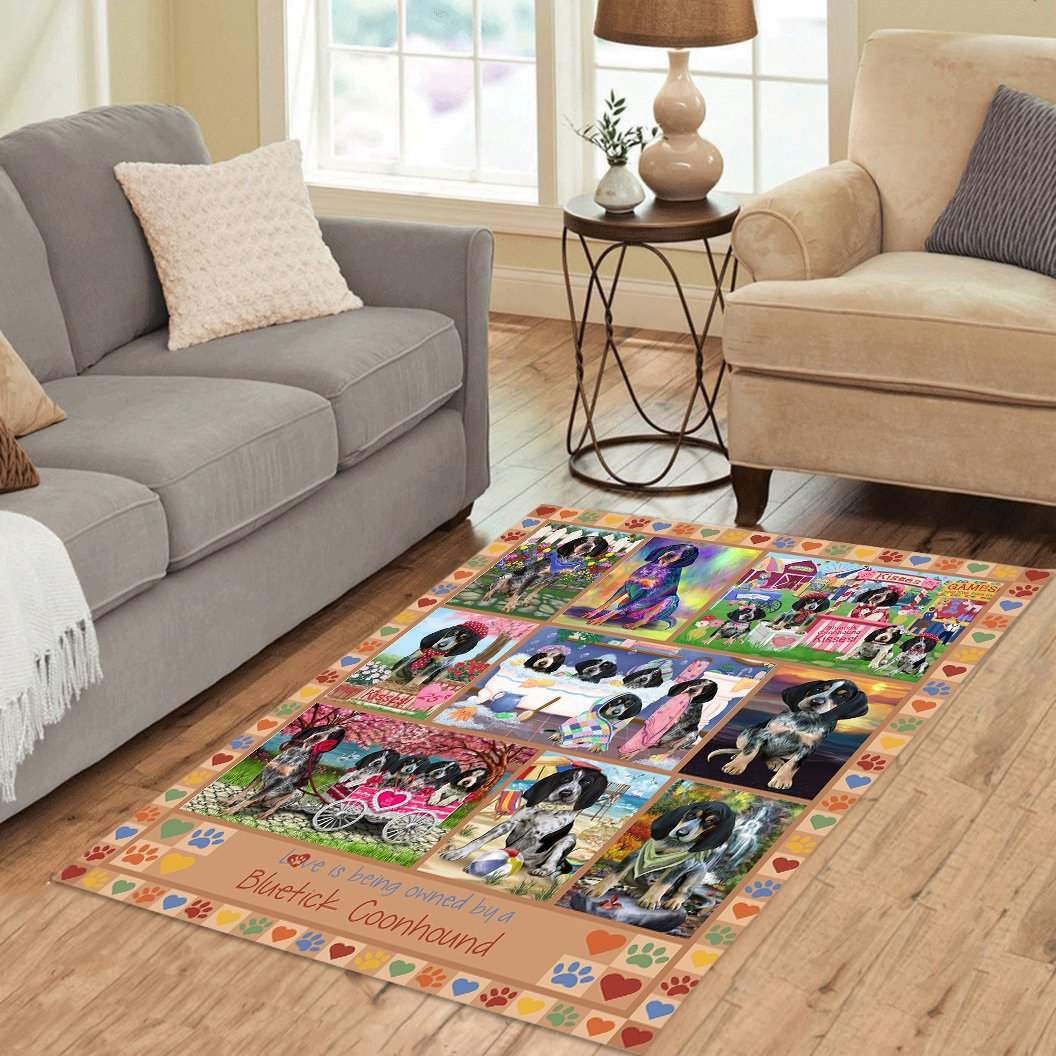 Bluetick Coonhound Limited Edition Rectangle Rug