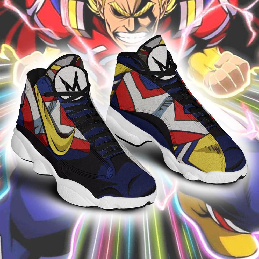 BNHA All Might JD13 Sneakers Custom Anime My Hero Academia Shoes Gift Idea