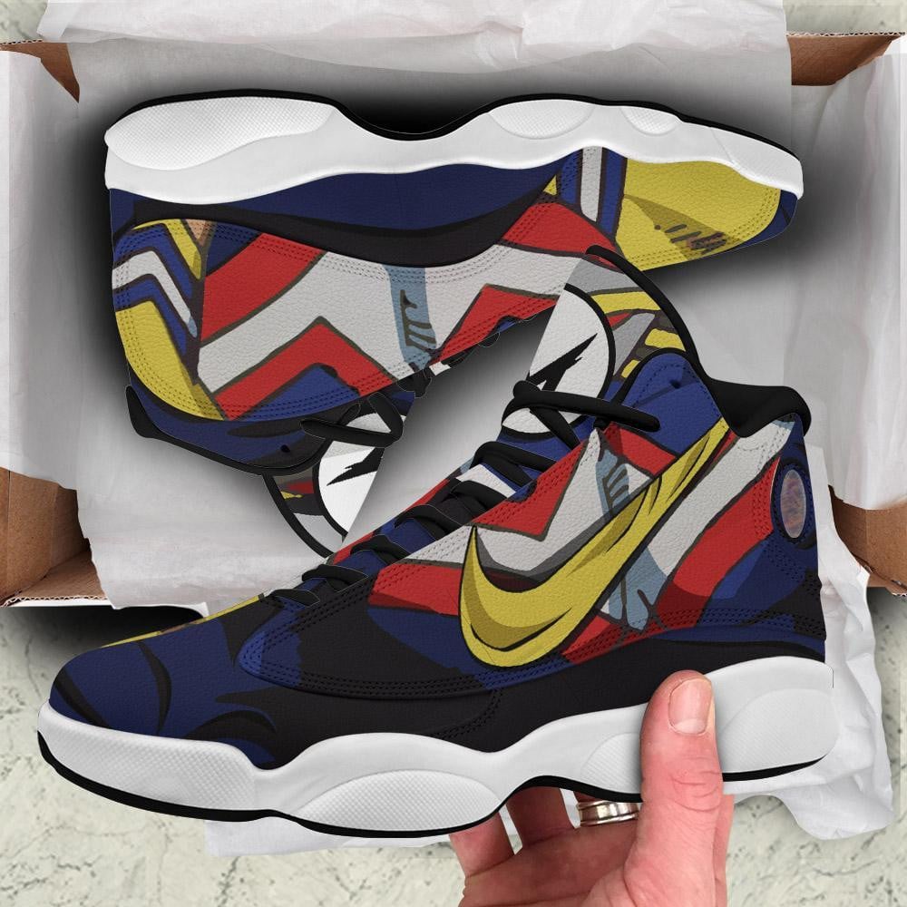 BNHA All Might JD13 Sneakers Custom Anime My Hero Academia Shoes Gift Idea