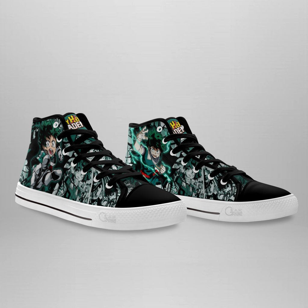BNHA Deku High Top Shoes Custom Anime My Hero Academia Sneakers