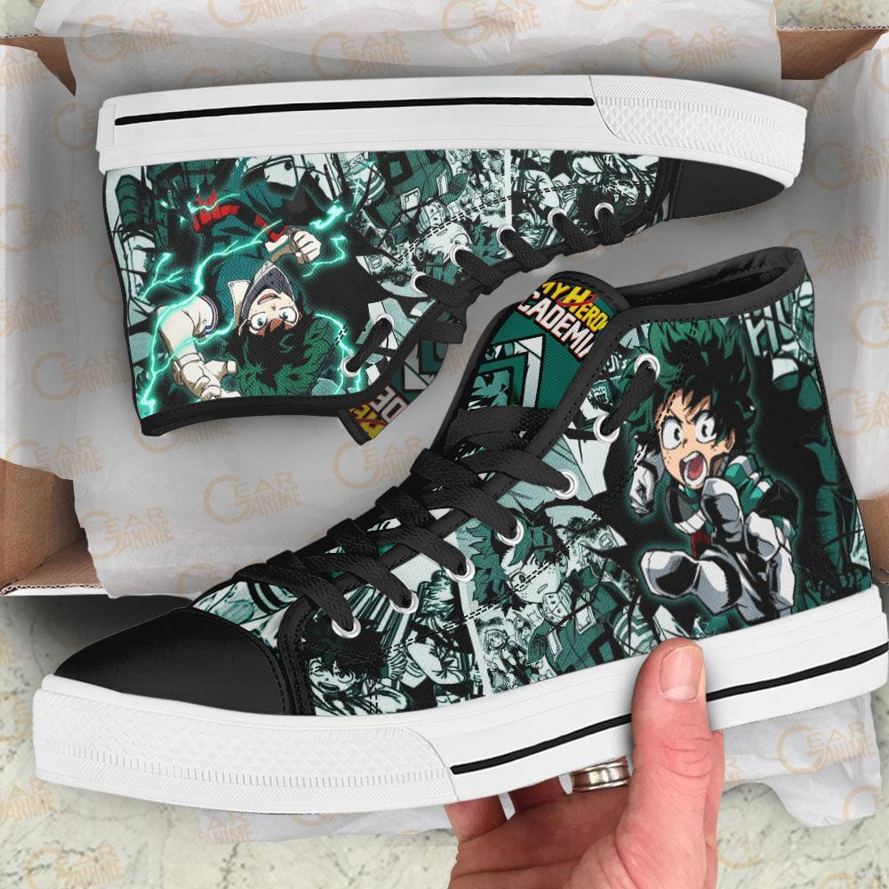 BNHA Deku High Top Shoes Custom Anime My Hero Academia Sneakers