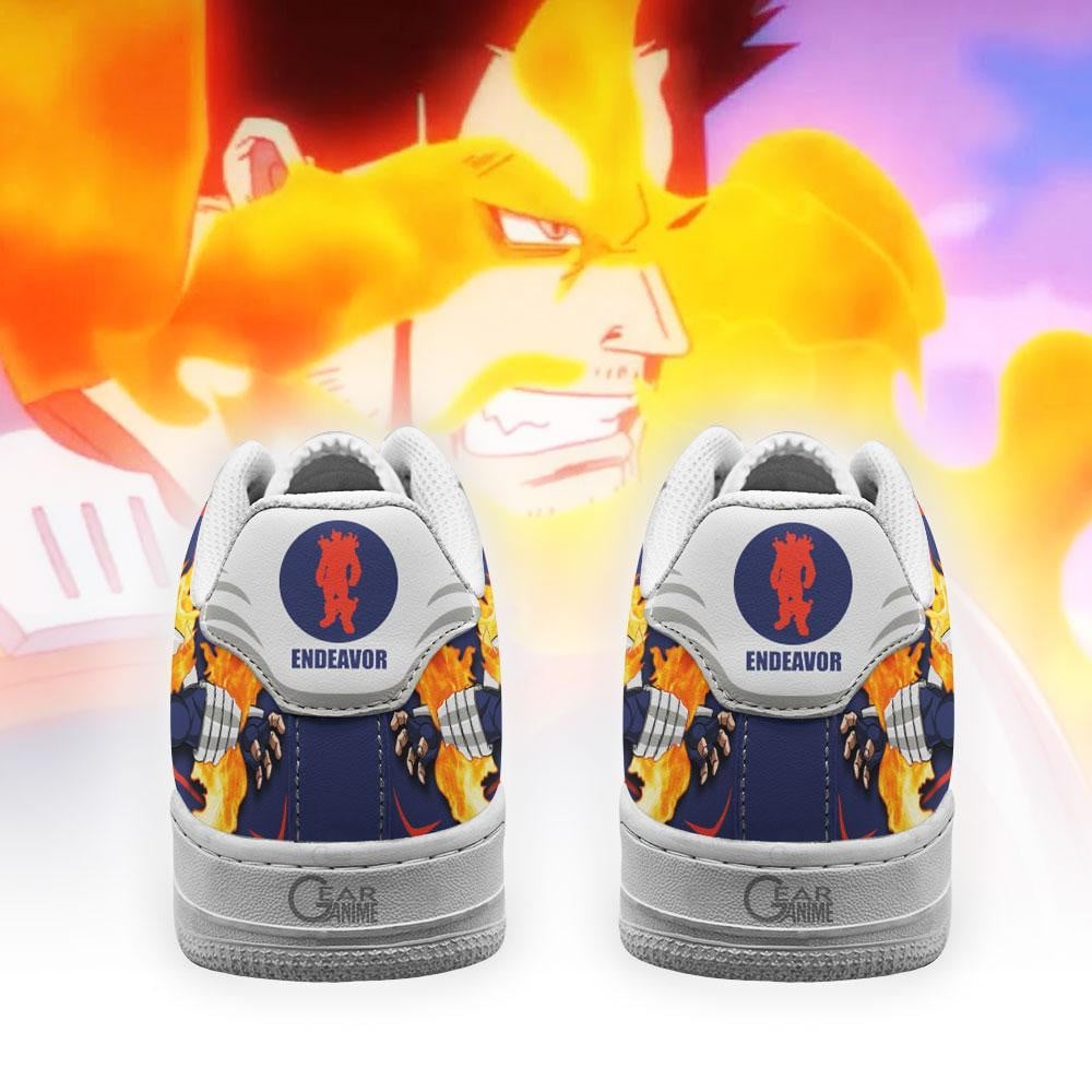 BNHA Endeavor Air Sneakers Custom Anime My Hero Academia Shoes