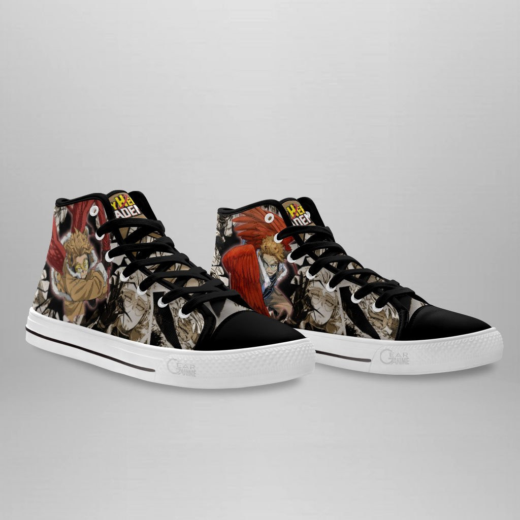 BNHA Hawks High Top Shoes Custom Anime My Hero Academia Sneakers
