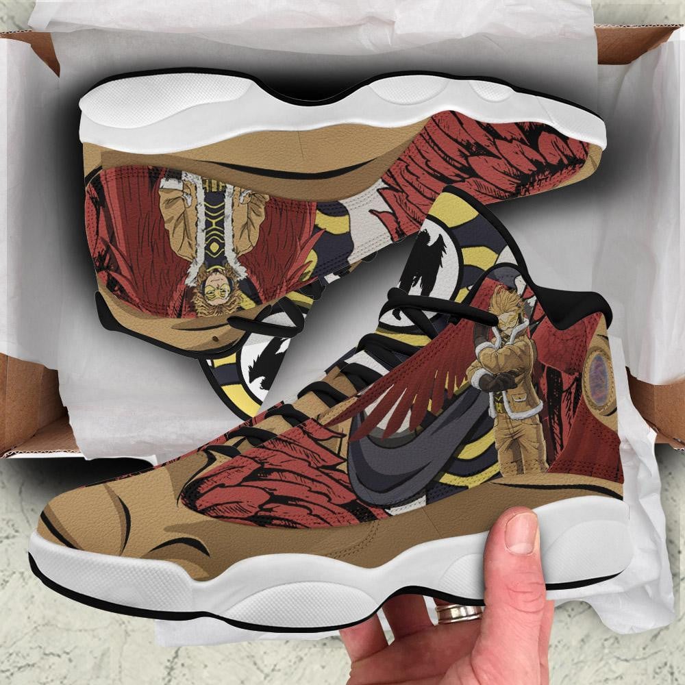BNHA Hawks Keigo Takami JD13 Sneakers Custom Anime My Hero Academia Shoes
