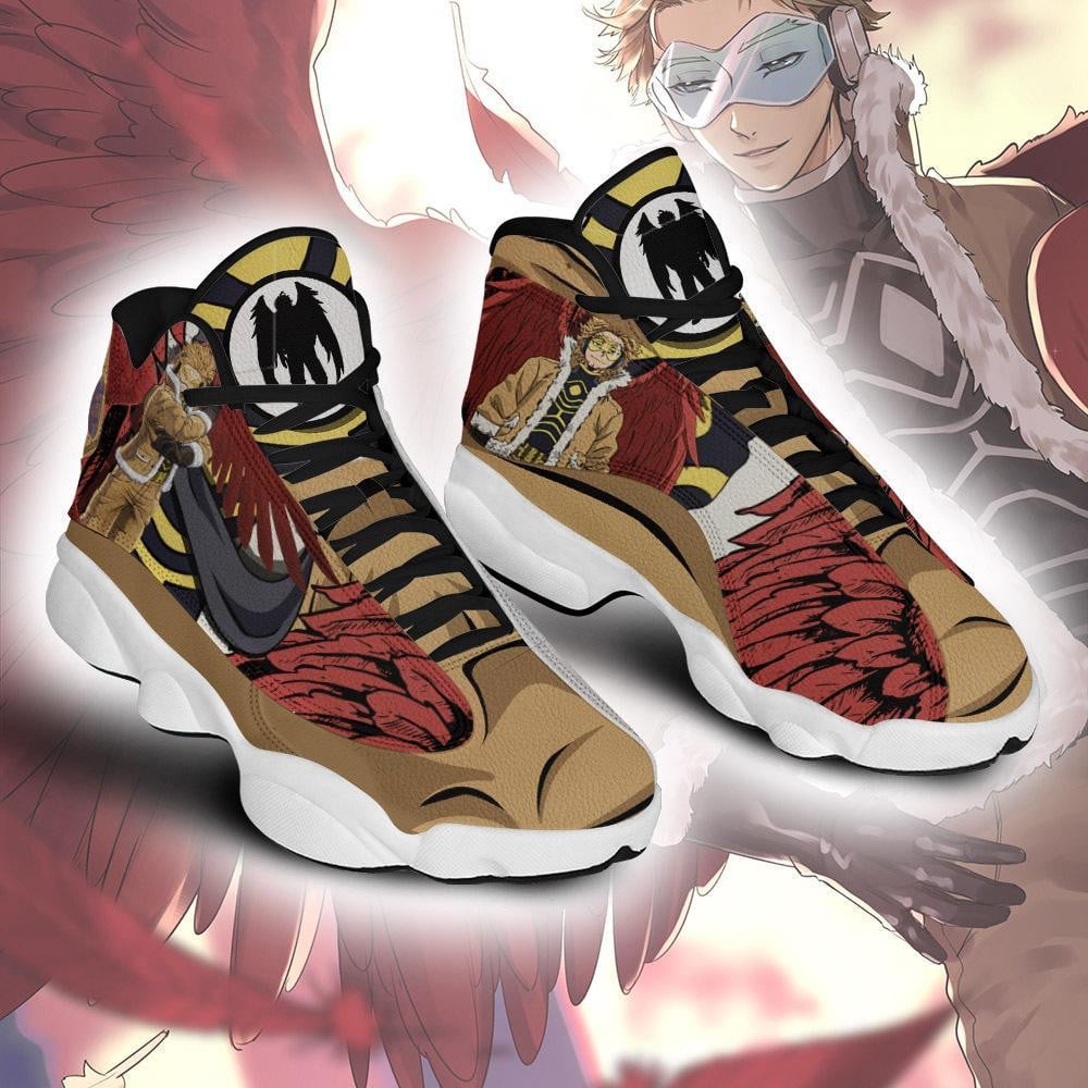 BNHA Hawks Keigo Takami JD13 Sneakers Custom Anime My Hero Academia Shoes