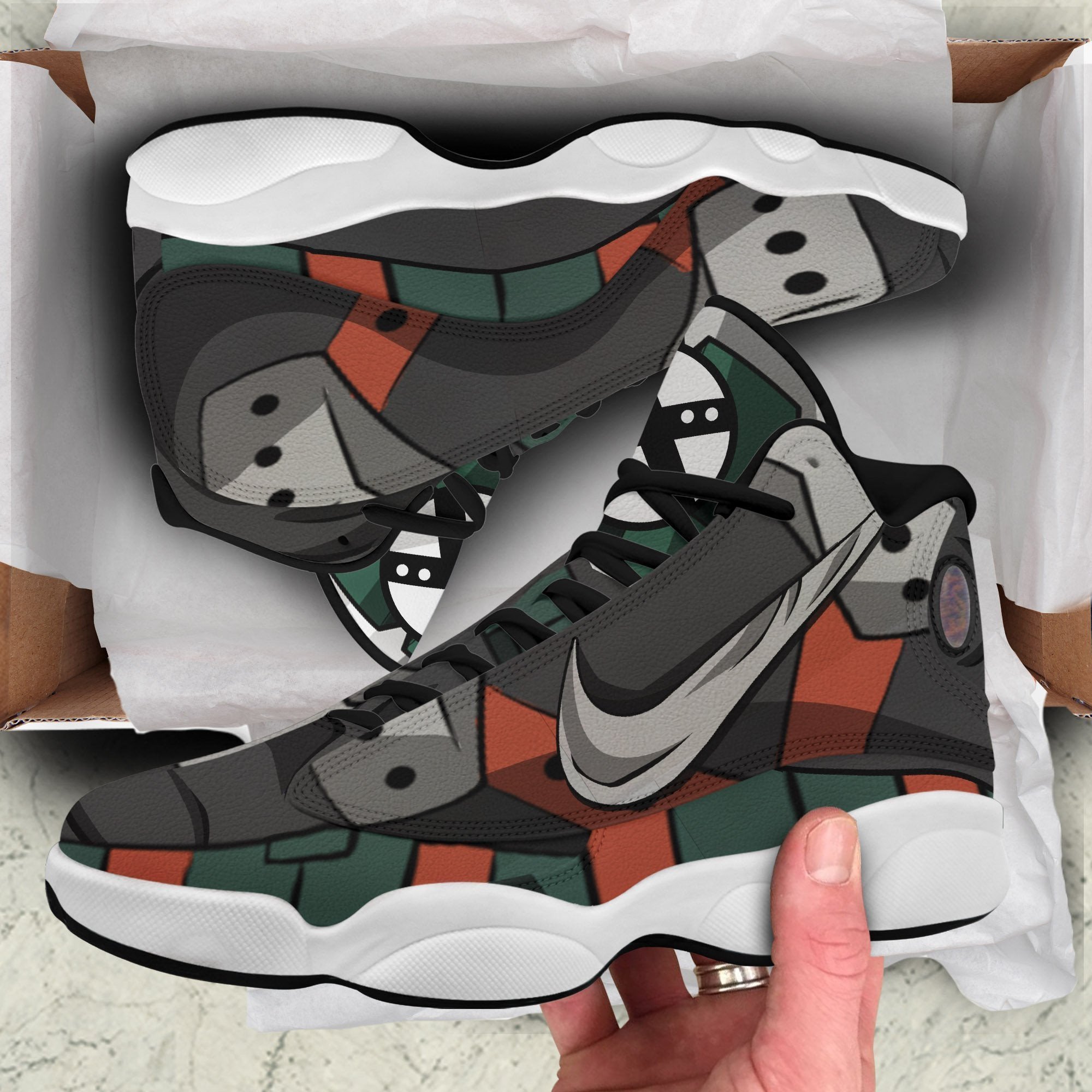 BNHA Katsuki Bakugo JD13 Sneakers Custom Anime My Hero Academia Shoes
