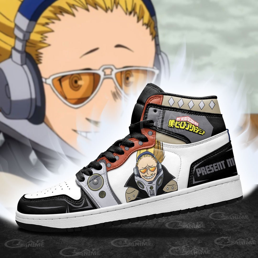 BNHA Present Mic JD1s Sneakers My Hero Academia Anime Shoes, Air Jordan Hightop