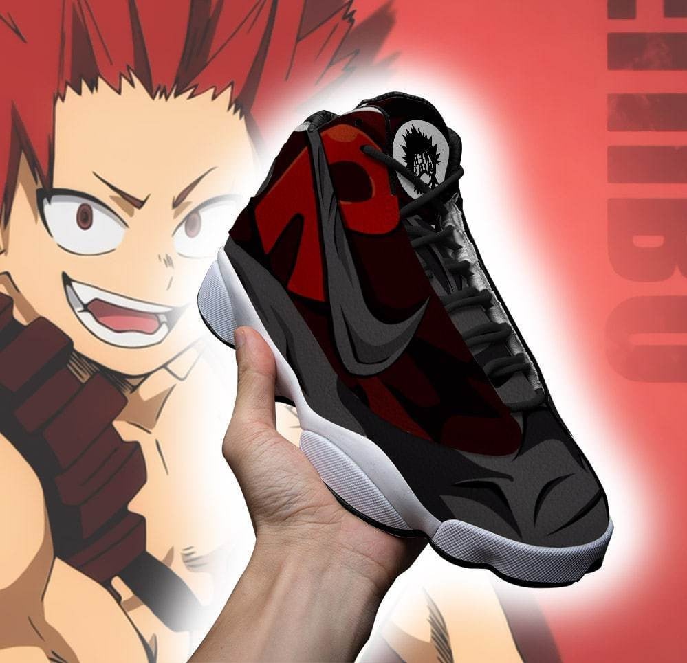 BNHA Red Riot JD13 Sneakers Custom Anime My Hero Academia Shoes