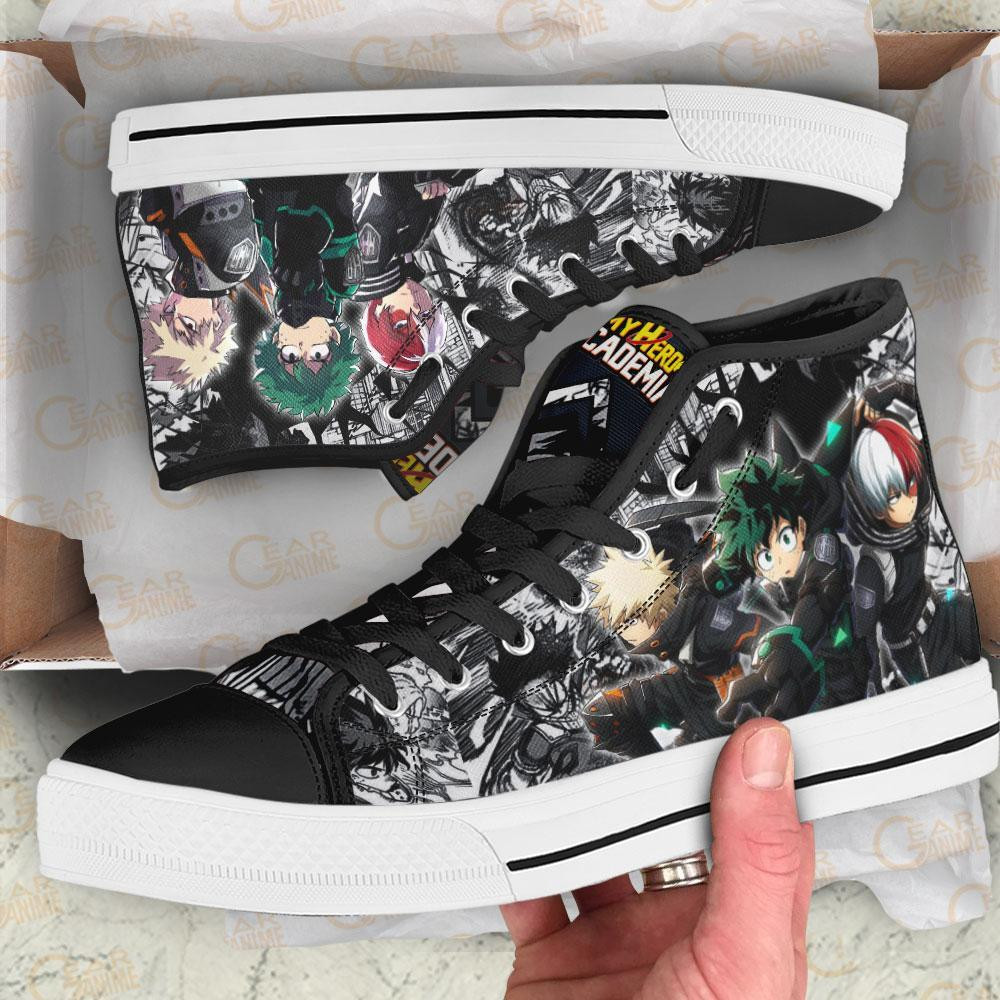 BNHA Three Musketeers High Top Shoes Custom Anime My Hero Academia Sneakers