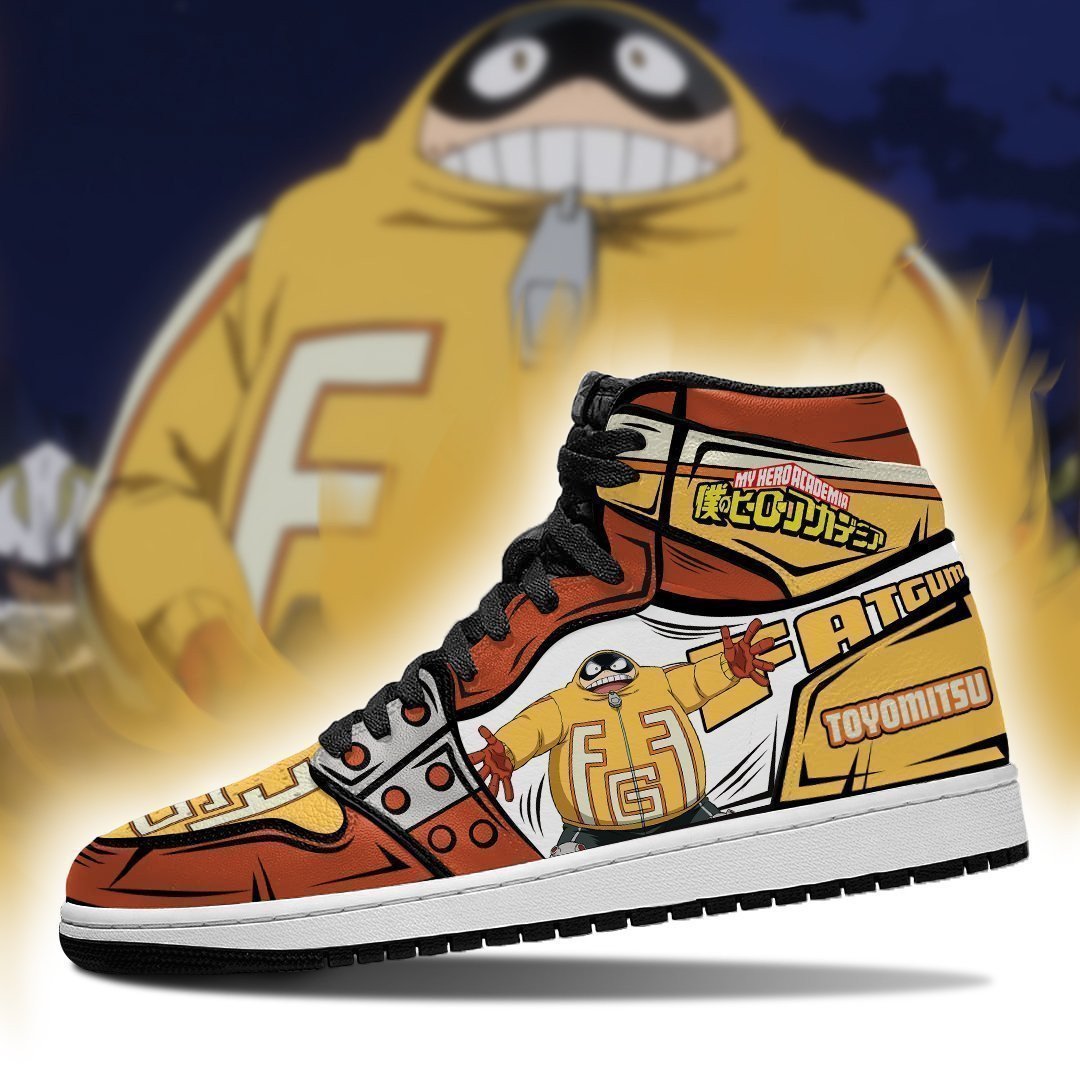 BNHA Toyomitsu Fatgum JD1s Sneakers Anime My Hero Academia Shoes, Air Jordan Hightop