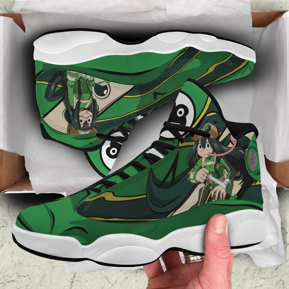 BNHA Tsuyu Asui JD13 Sneakers Custom Anime My Hero Academia Shoes