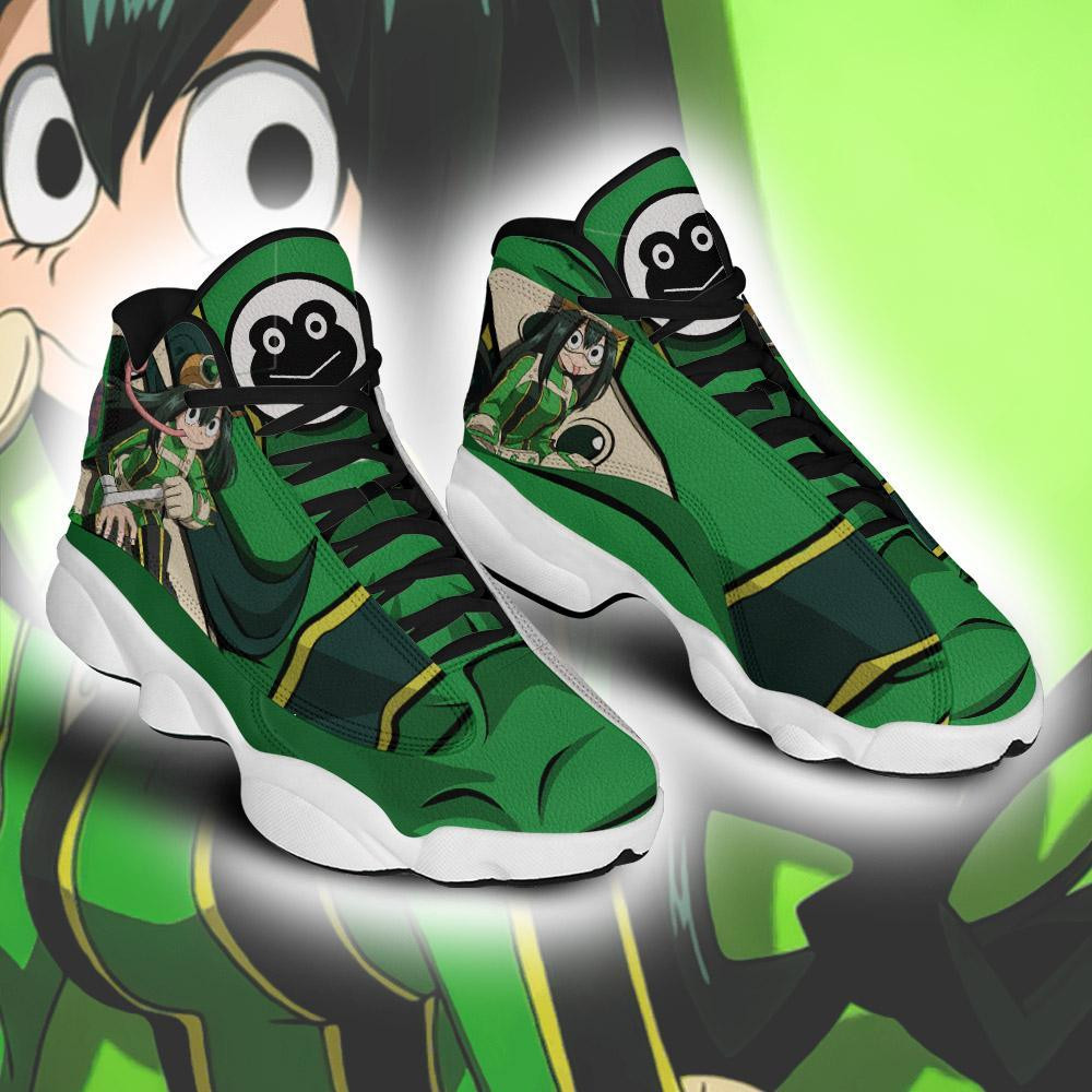 BNHA Tsuyu Asui JD13 Sneakers Custom Anime My Hero Academia Shoes