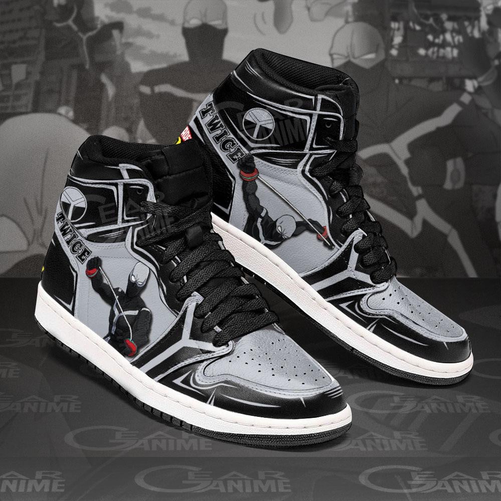 BNHA Twice JD1s Sneakers Anime My Hero Academia Shoes, Air Jordan Hightop