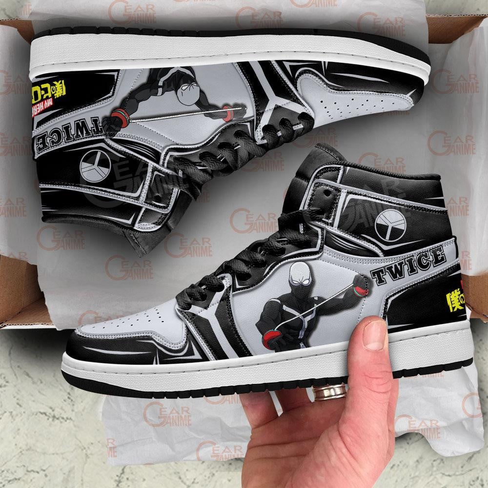 BNHA Twice JD1s Sneakers Anime My Hero Academia Shoes, Air Jordan Hightop