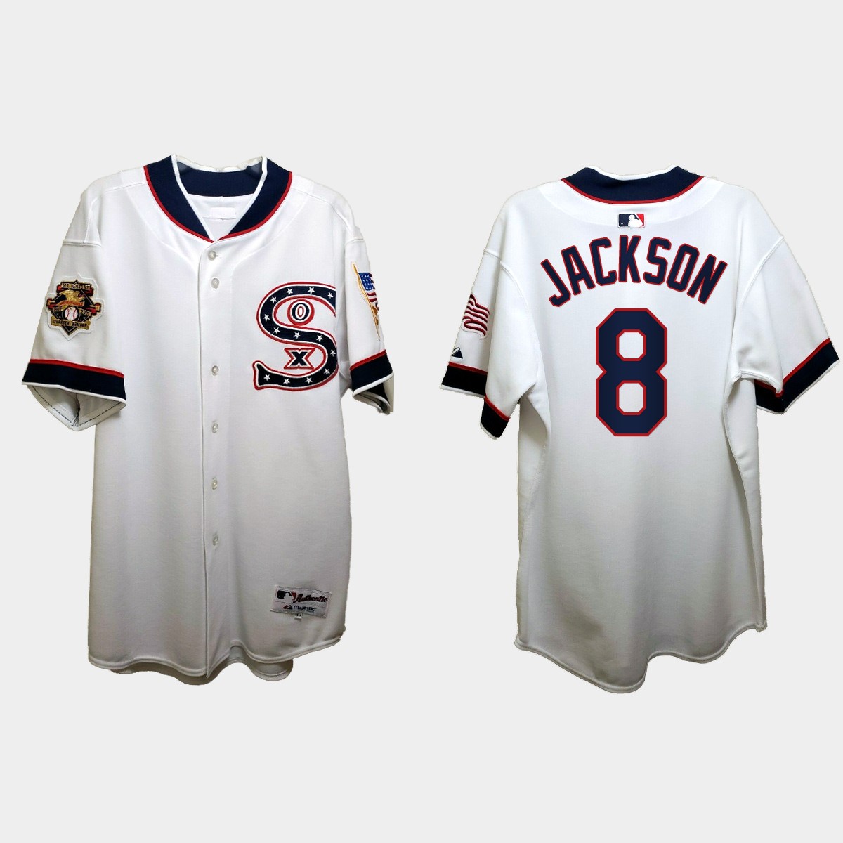 Bo Jackson Chicago White Sox Independence Day 1917 Throwback Jersey – White