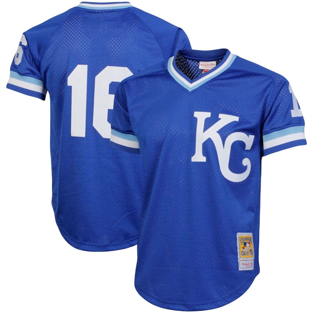 Bo Jackson Kansas City Royals Mitchell And Ness Cooperstown Collection Big And Tall Mesh Batting Practice Stitched Jersey – Royal