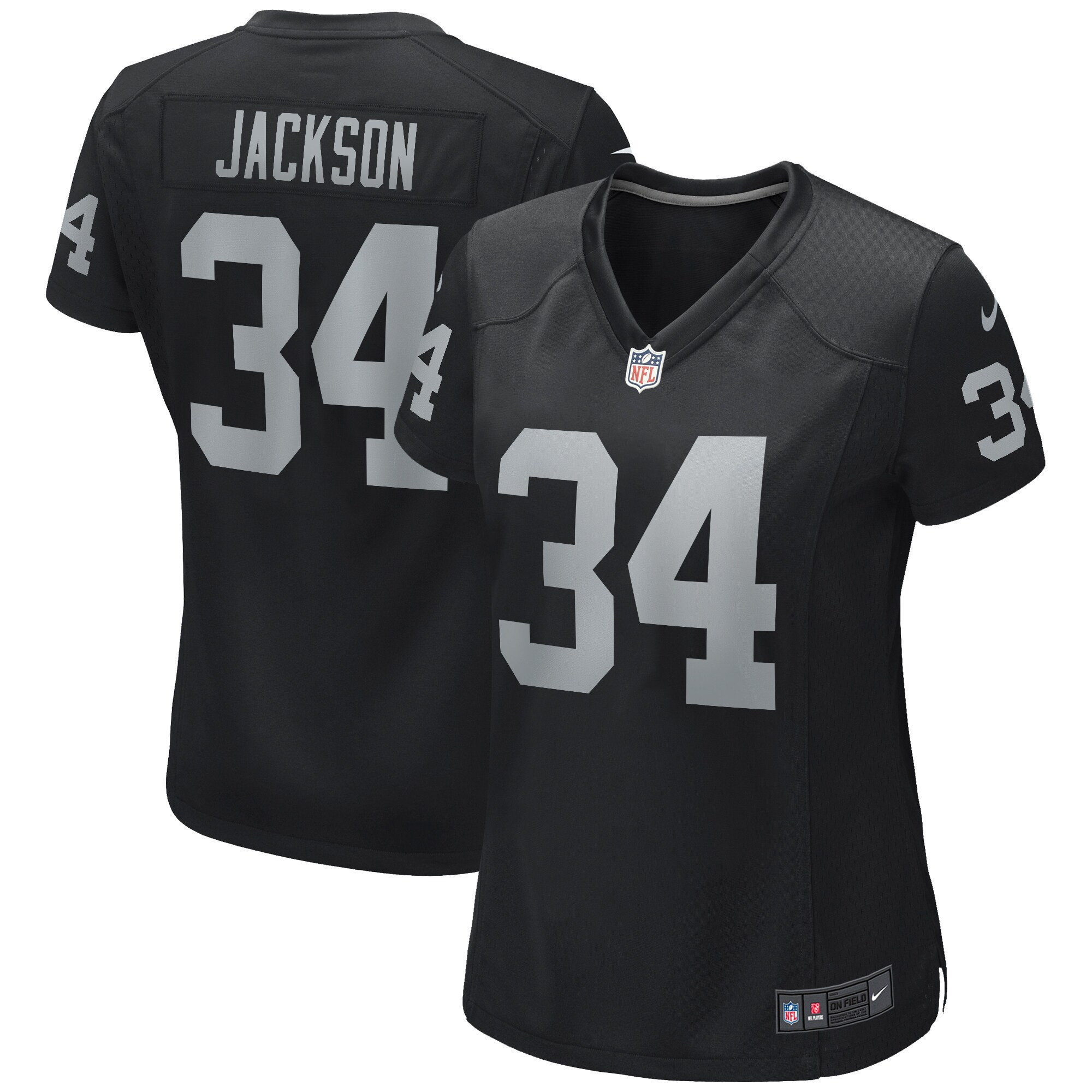 Bo Jackson Las Vegas Raiders Game - Black Jersey - All Stitched 