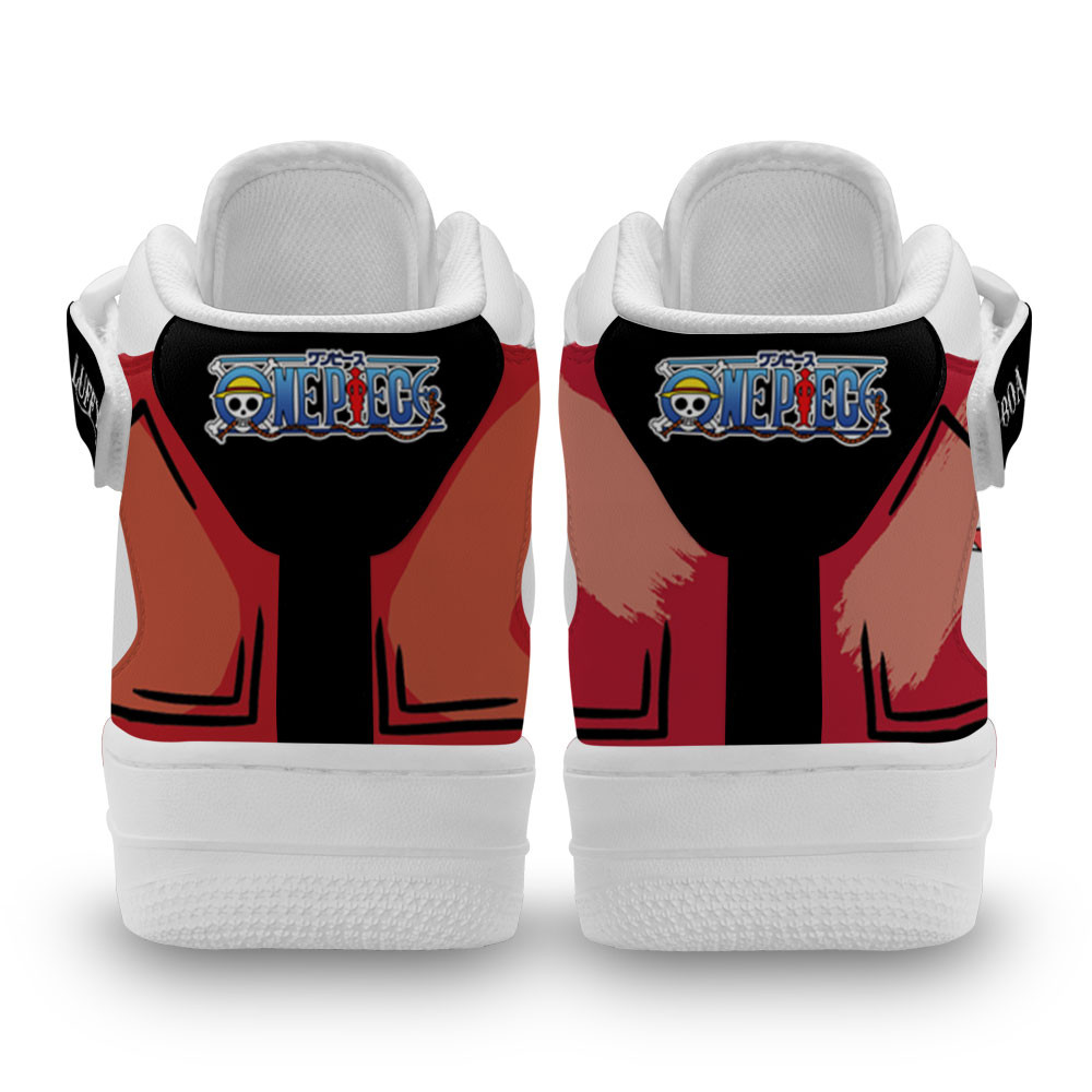 Boa and Luffy Sneakers Air Mid Custom One Piece Anime Shoes