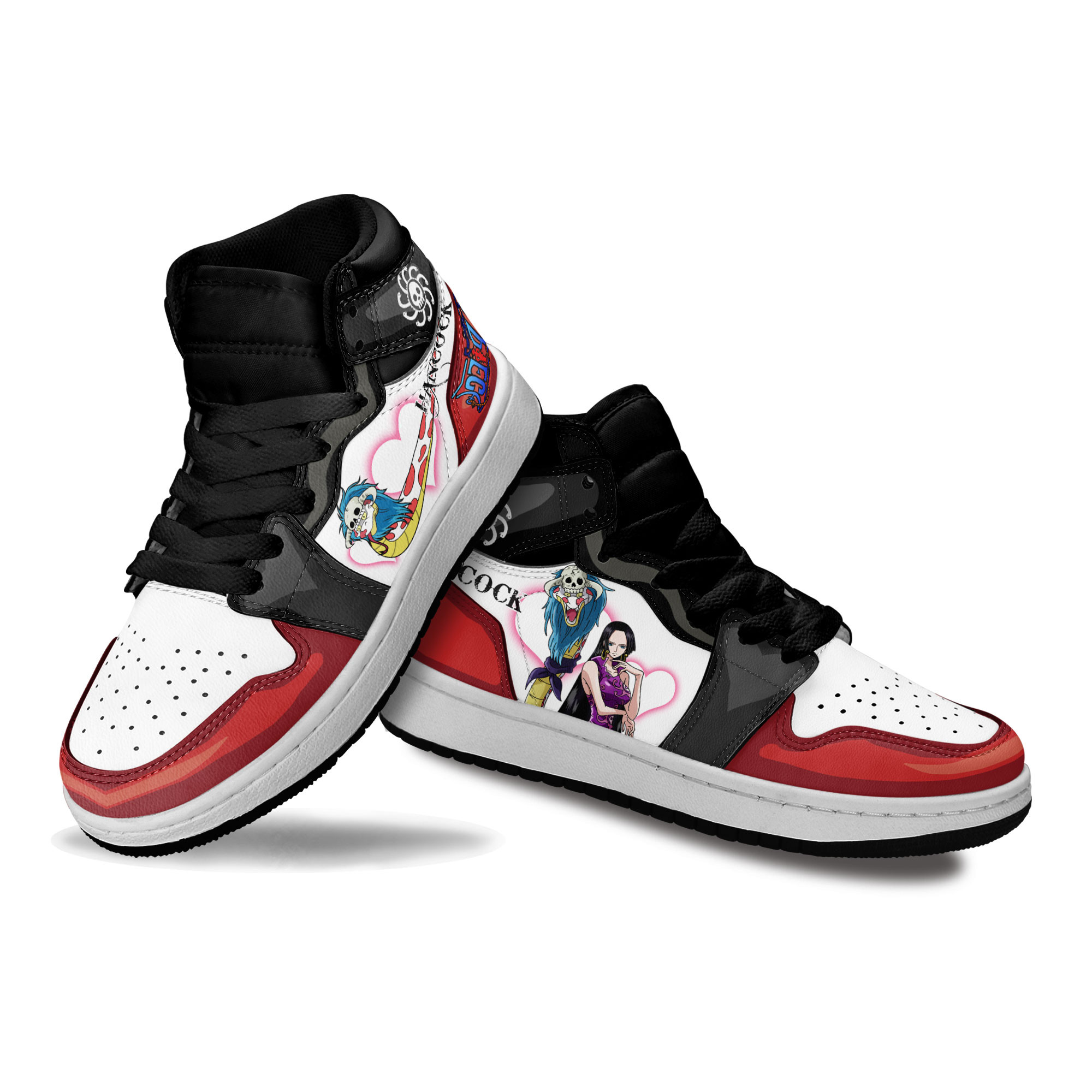 Boa Hancock Kids Sneakers Custom One Piece Anime Shoes For Kids