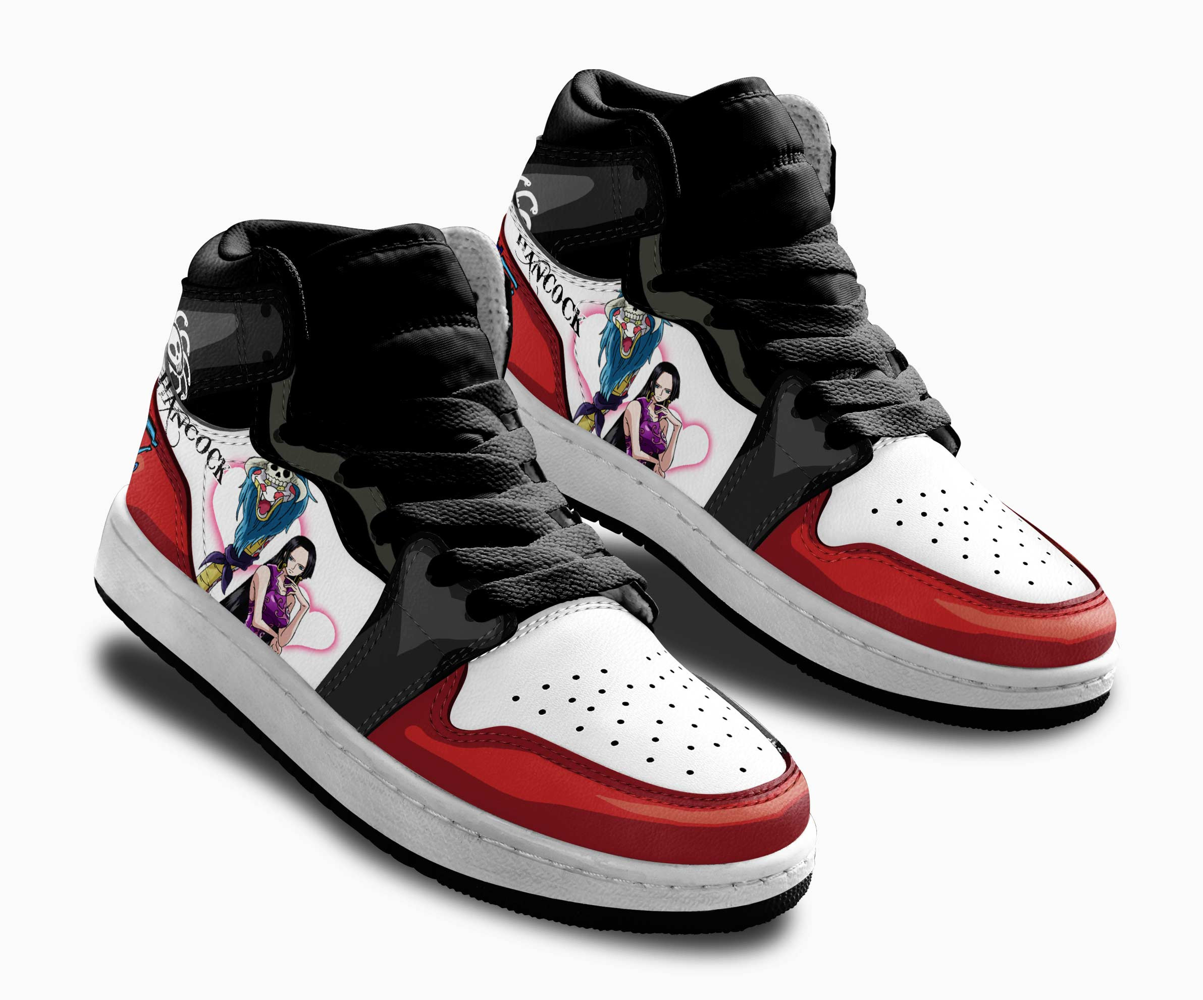 Boa Hancock Kids Sneakers Custom One Piece Anime Shoes For Kids